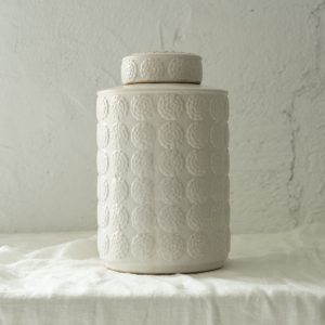 Tarro de Té con Relieve
