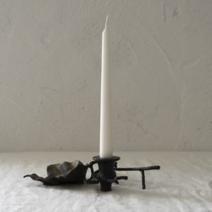 Portavelas Hoja Hierro