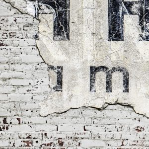 Letters & Rough Brick Wall M/2