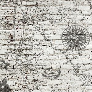 Map & Rough Brick Wall M/2