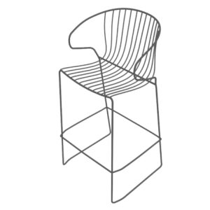 Taburete Varilla H74