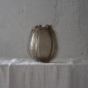 Jarrón Textura Champán Ámbar