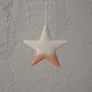 Colgante Estrella Porcelana