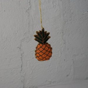 Colgante Piña Naranja Cuentas