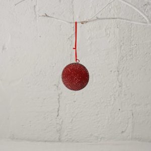 Colgante Redondo Plano Rojo