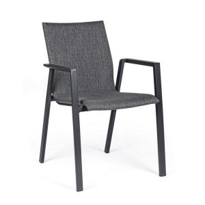 Silla Aluminio Odeon Gris x4