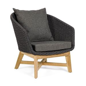 Sillón Trenzado Negro