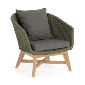 Sillón Trenzado Verde