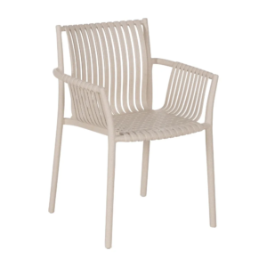 Silla Trenzado Polipropileno Beige X4